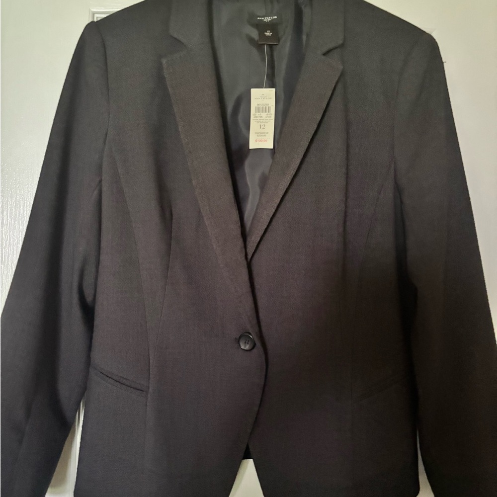 Ann Taylor Charcoal Black Blazer
